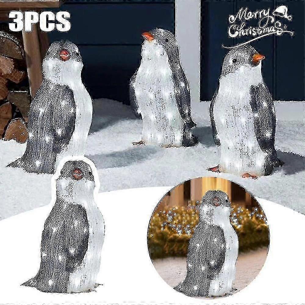Christmas Penguin Led Lamp Decorative Garden Garden Decorative Props