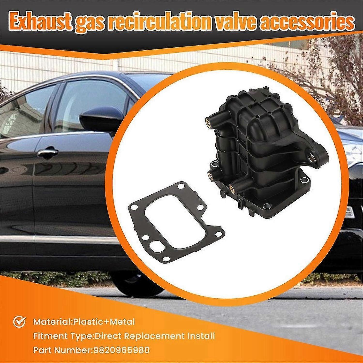 9820965980 Car EGR Valve Cooler Housing for 2.0 Exhaust Gas Recirculation Valve DS7Q9D475DA
