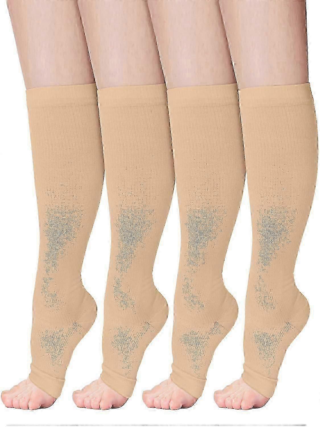 4 Pairs Elderly Leg Skin Protector Sleeves Sensitive Thin Skin from Tear Bruise