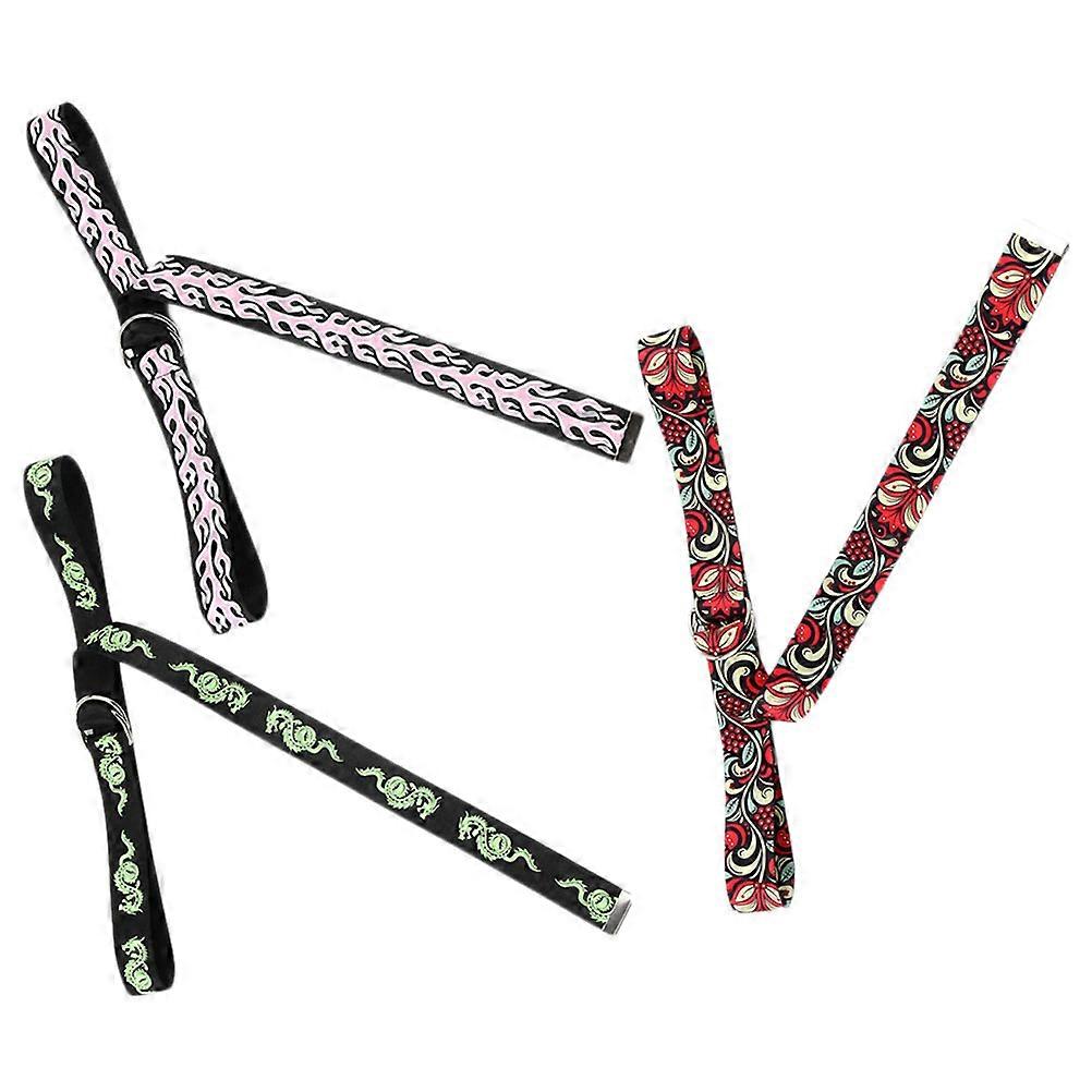 Decorative Canvas Belt Print Simple Design Daily Wear Waterproof 3Pcs