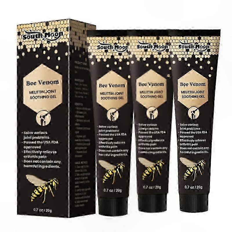 New Zealand Bee Venom Joint Relief Gel - 3 Pack - Soothing Formula for Comfort and Support