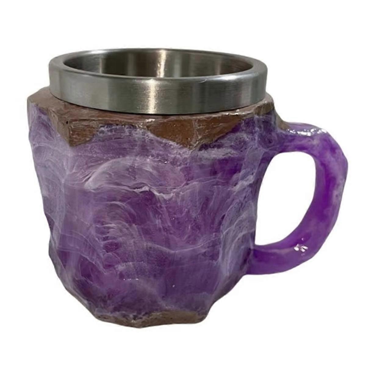 Imitation Mineral Crystal Colored Crystal Mug Translucent Coffee Cup