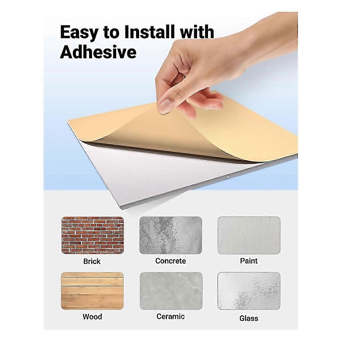 For 12 Pack Soundproof Wall Panel 12x12x04inch Acoustic Panels For