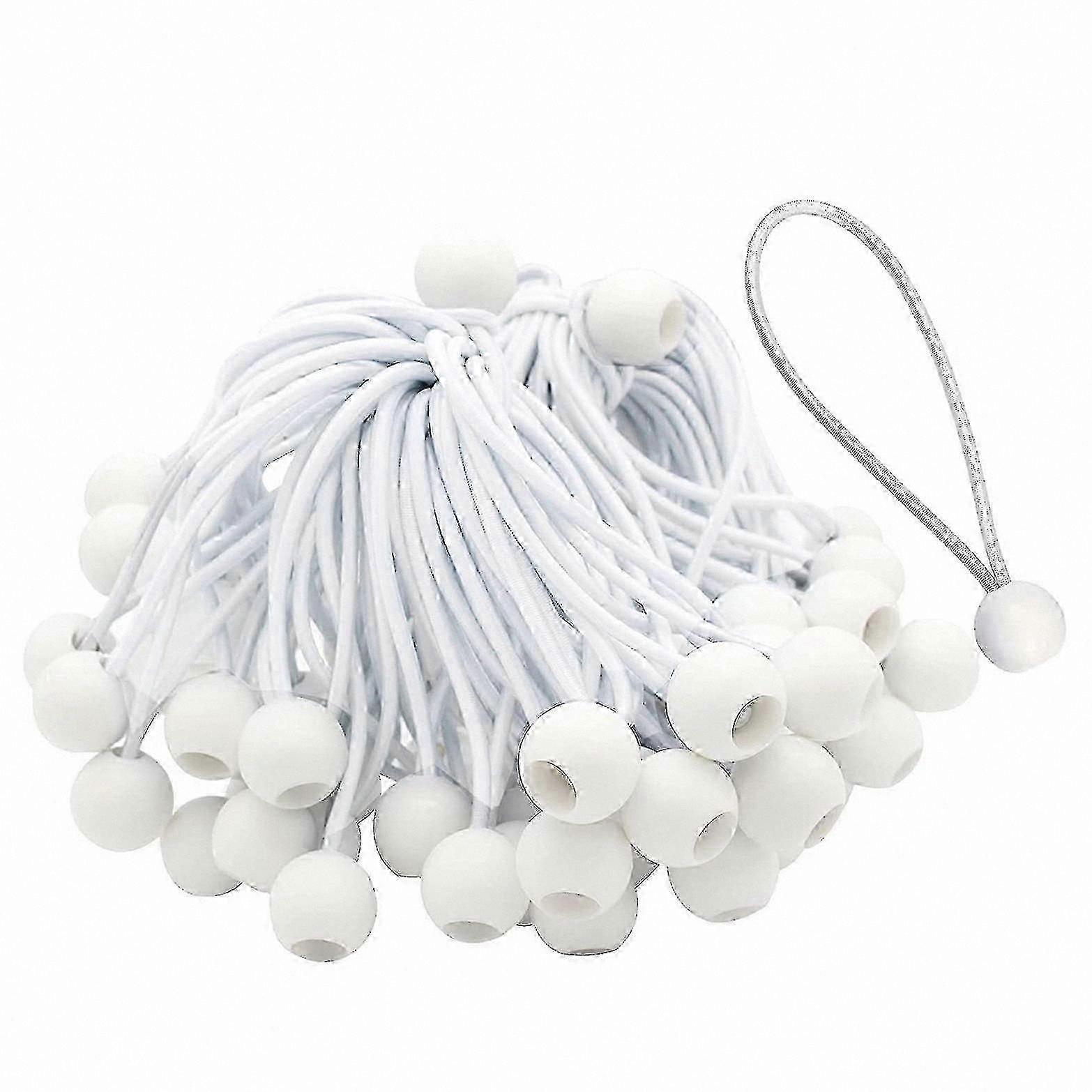 50 Pack Bungee Cords with Ball Ends for Securing Tents, Flags, and Outdoor Displays