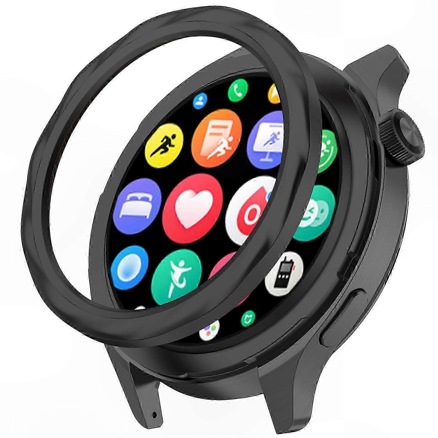 Stainless Steel Bezel Ring for Type A Smartwatch Compatible with  S4/S4 eSIM/S3/S3 eSIM Versions