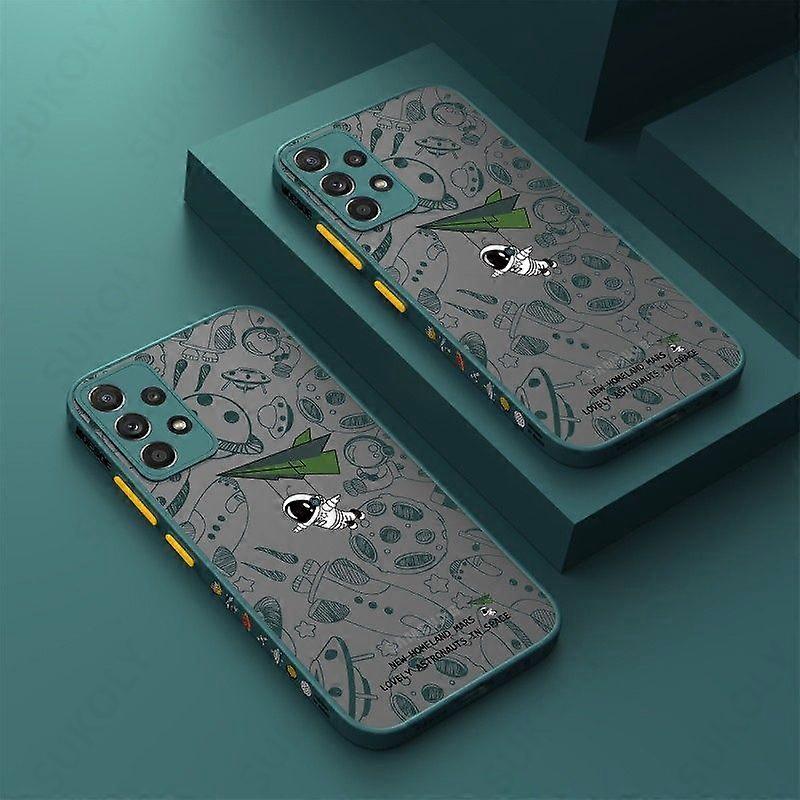 Luxora Apply to Cute Space Astronaut Phone Case For Samsung Galaxy A52 A12 S22 S21 Ultra S20 FE Plus A71 A51 S23 A53 5G A72 Coque mobile phone case