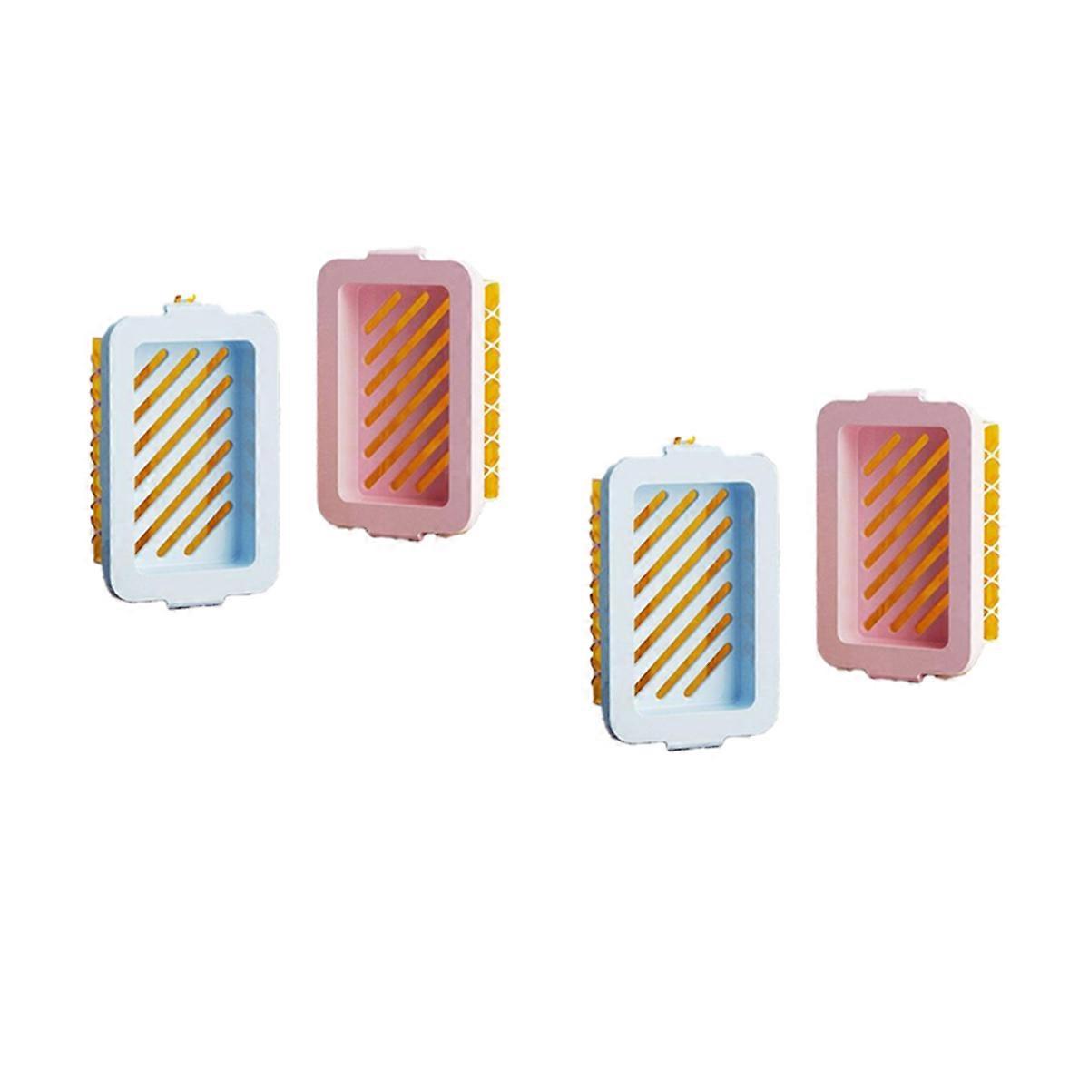 4PCS Highly Elastic Mesh Soap Bubble Box Laundry Soap Bubble Box