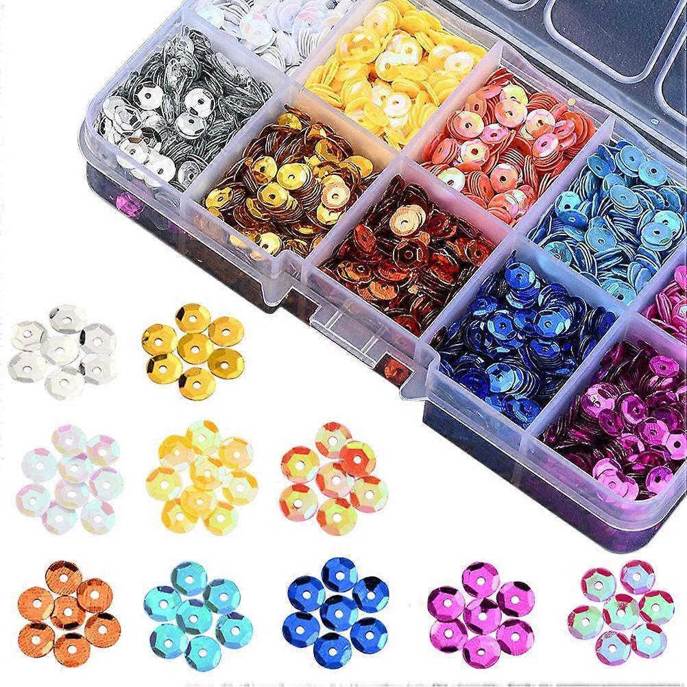 Plastic Semi-Cupped Sequins Beads for Beads Making 3Sets