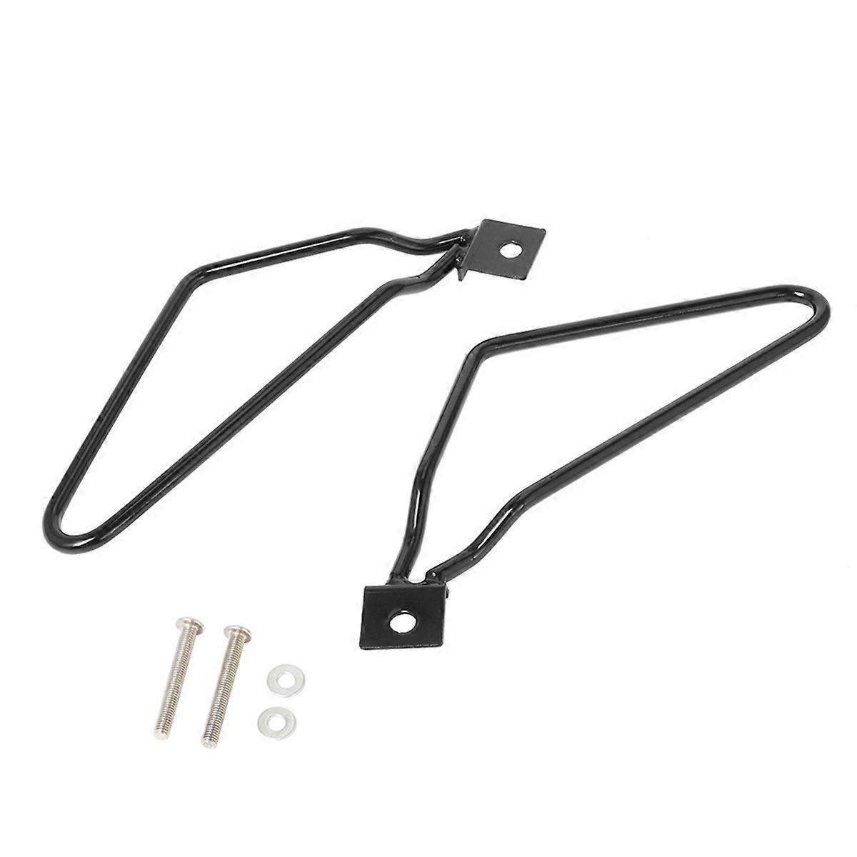 Motorcycle Saddlebags Mount Brackets Support for Harley Black