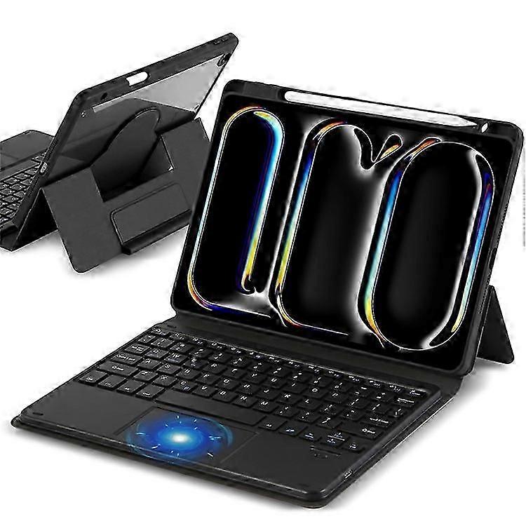 TP-5010 Compatible For iPad 10.9 (2022) Magnetic Detachable Bluetooth Keyboard with PU Leather Stand Case