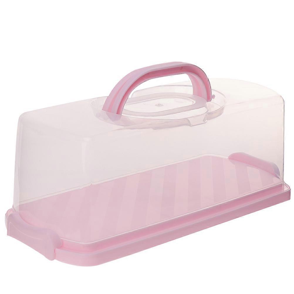 Portable Cake Box Multi-Use Design Perfect For Tea House Use 14.15X6.17X5.31in Shockproof Lid 1Pack
