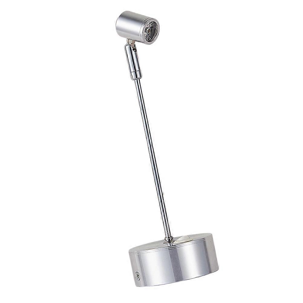 High Brightness LED Desk Lamp 2Pcs Showcase Commercial Lighting 18 X 6.8 X 3.3 Cm Silver Rod Illumination