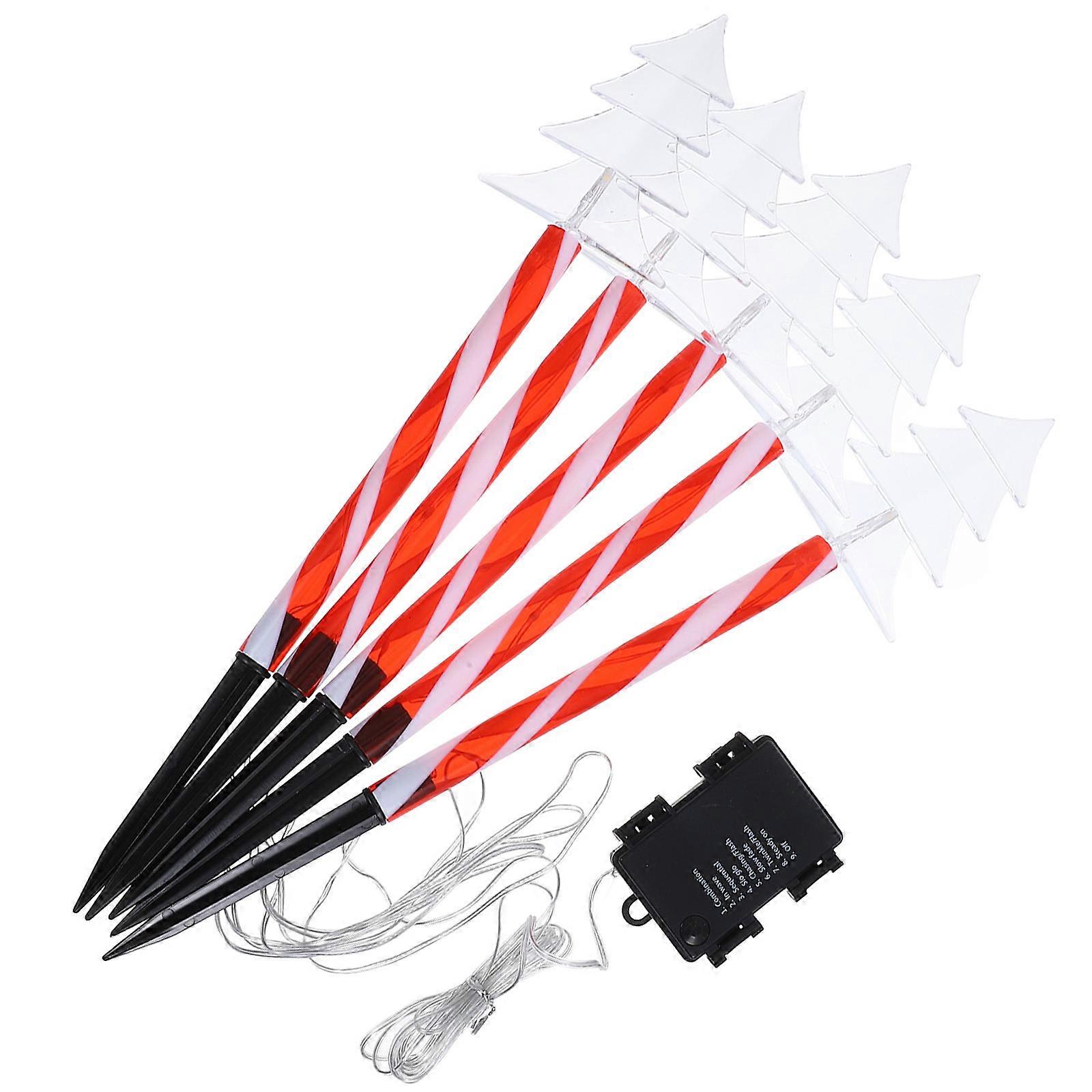 Rainproof Christmas Pathway Stake Light Ideal For Lawn And Yard Decorations Providing Illumination 3Set