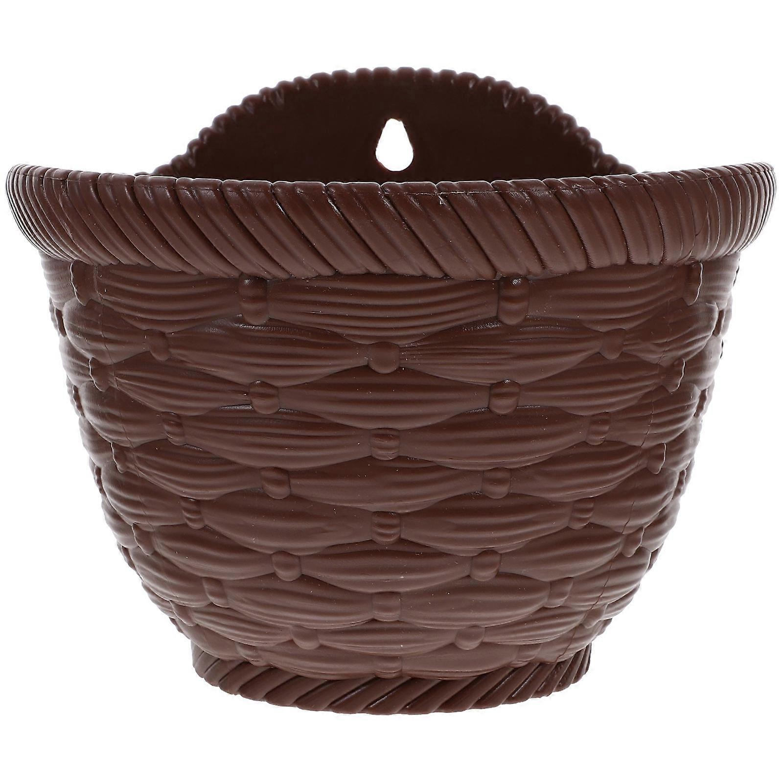 Coffee Hanging Wall Planter Durable Flowerpot for Home Use 2Pcs