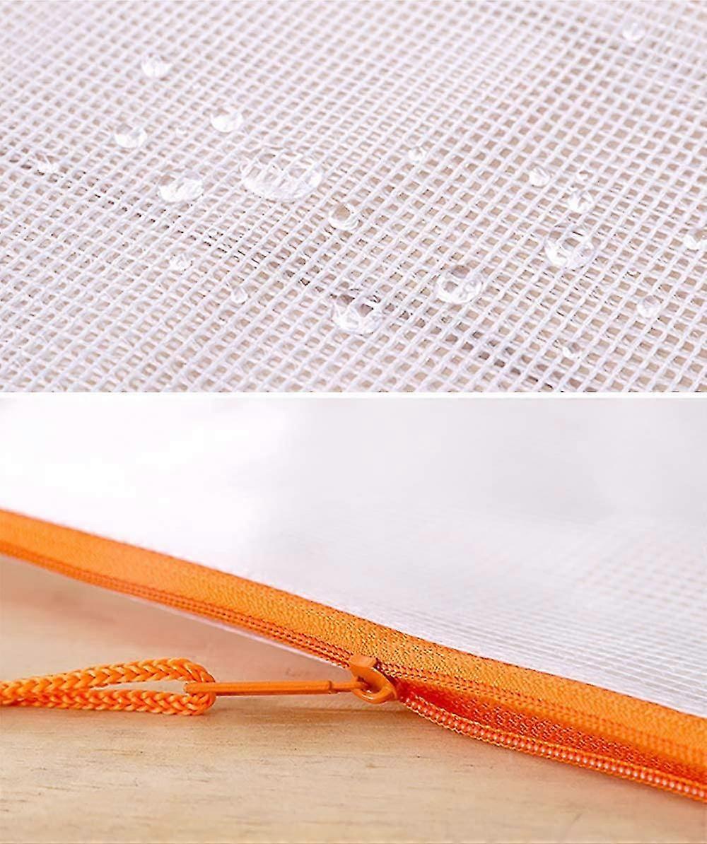 A3 Document Folder File Zipper Bags Plastic Wallets Folder (a3-10pcs)