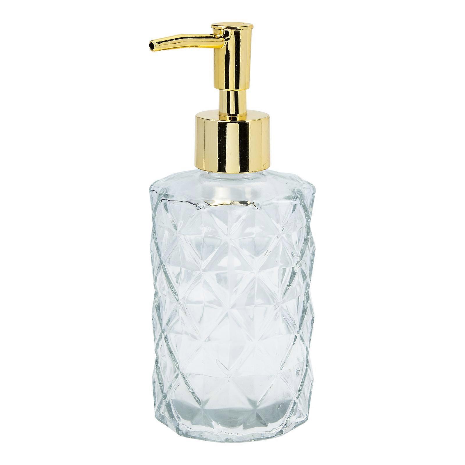 Manual Hand Soap Dispenser Refillable Lotion Dispenser for Bathroom Glass No Leaking 500ml Storage 1Pack
