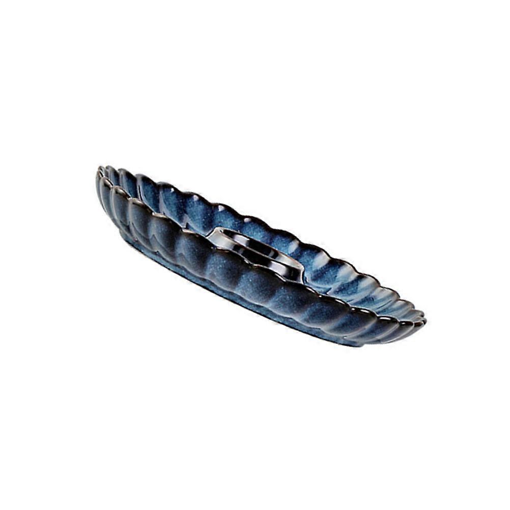 Blue Dumpling Serving Tray Dumpling Dip Plate 2Pcs