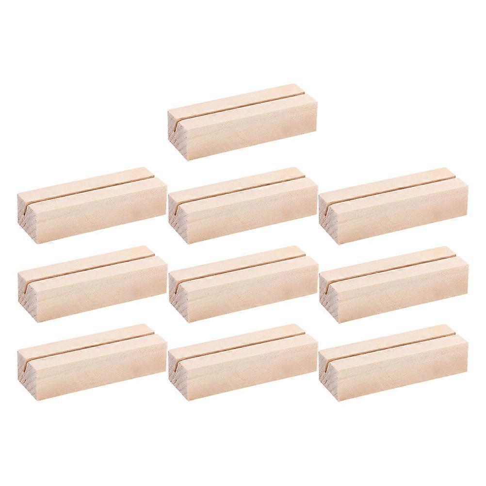 125Pcs Rectangular Wood Photo Stand for Office Use Photo Holder