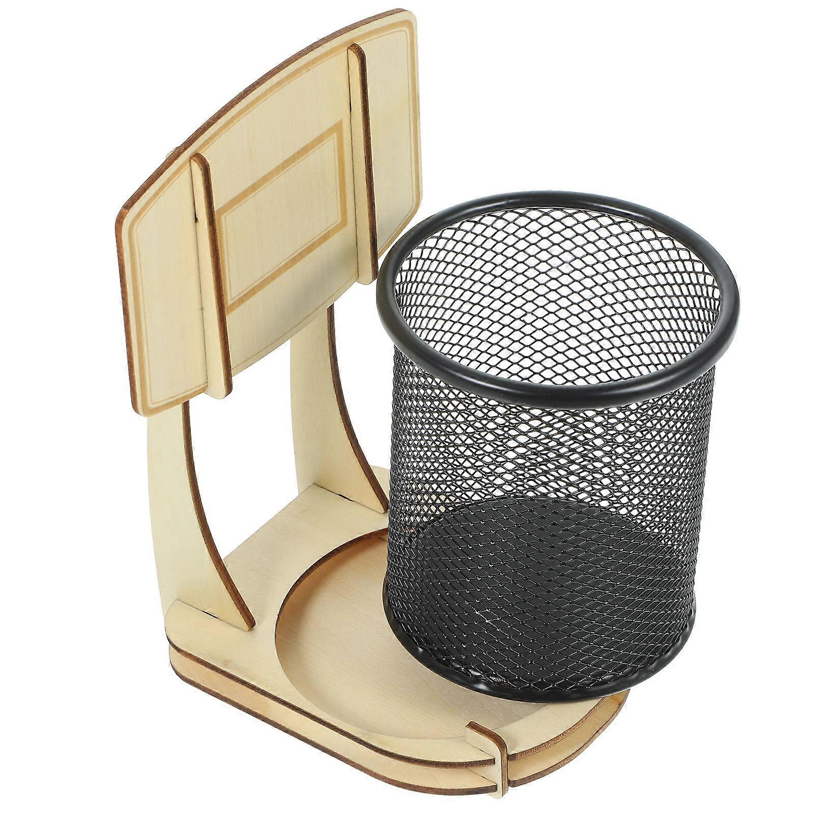 Multi-Function Pen Organizer Wooden Versatile Use Pen Holder in Multi Color for Office