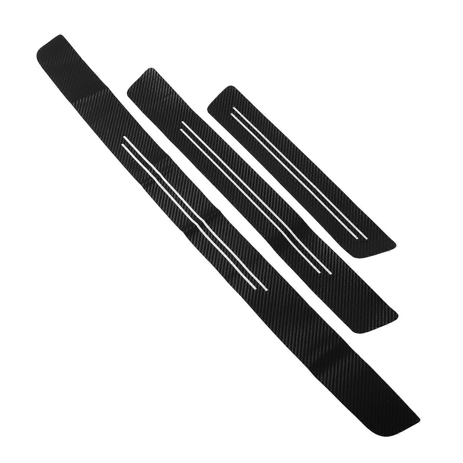 Universal Car Door Protective Strips for 5Sets Anti Scratch Black PU