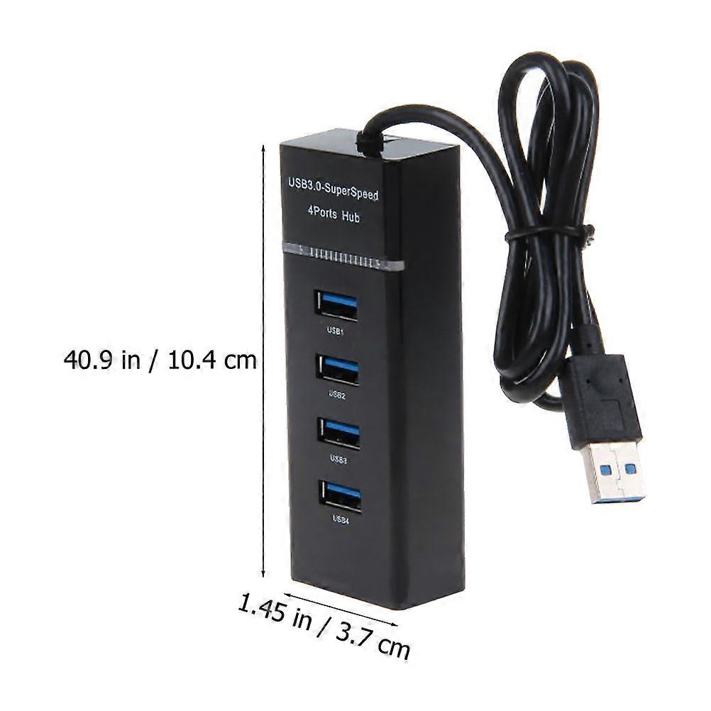 USB Hub 4 Port Adapter Portable Splitter for Computer Use Multifunction 1Pcs