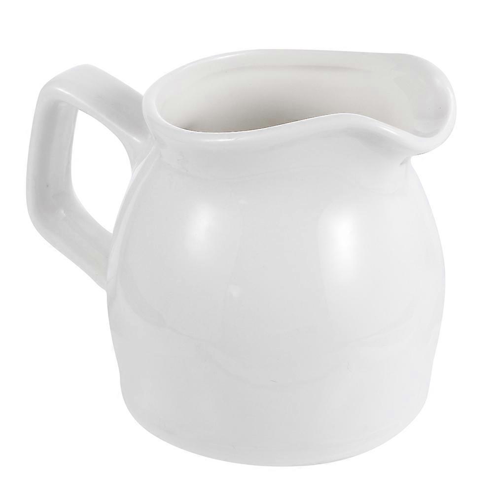 Porcelain Measuring Cup For Frothing Coffee And Serving Ideal For Family And Friends 100Ml White Color Functional 1Pack