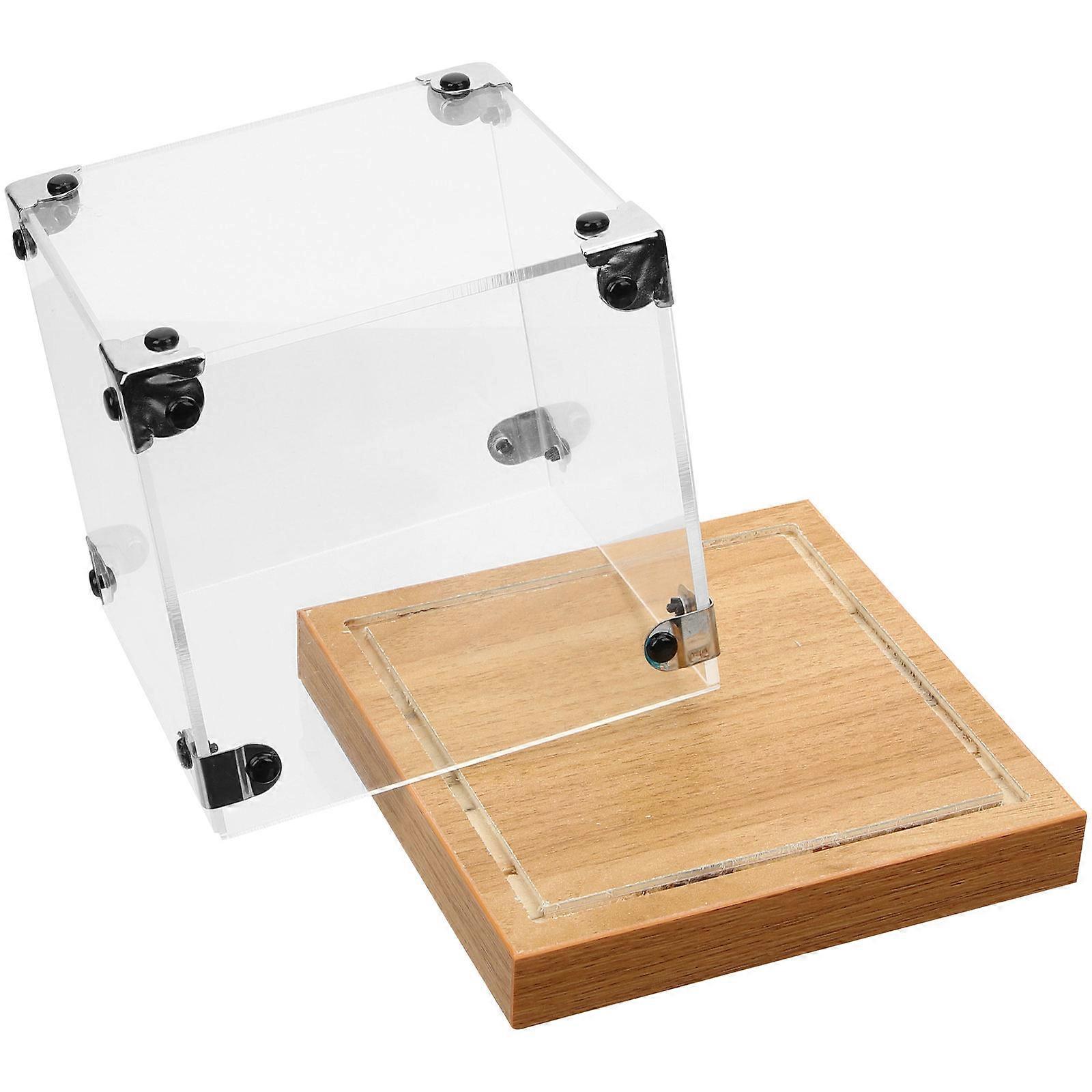 Figure Case Display Box Action Figures Collection Display Transparent Wood Acrylic Scratch Protection Storage 1Pcs