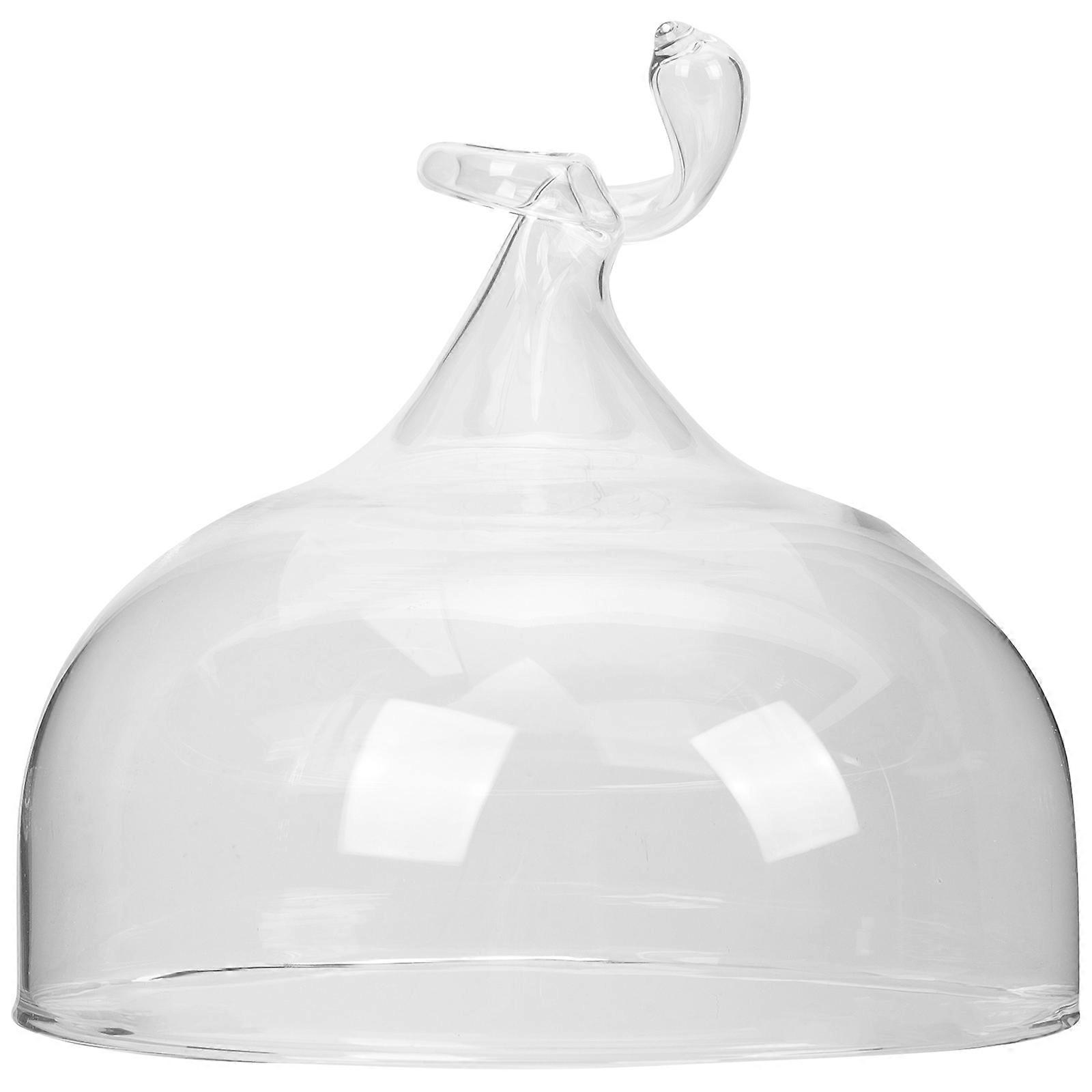 Dessert Glass Dome Cake Display Dome Clear Round Food Cover For Barbecues Picnics Pool Parties 1Set