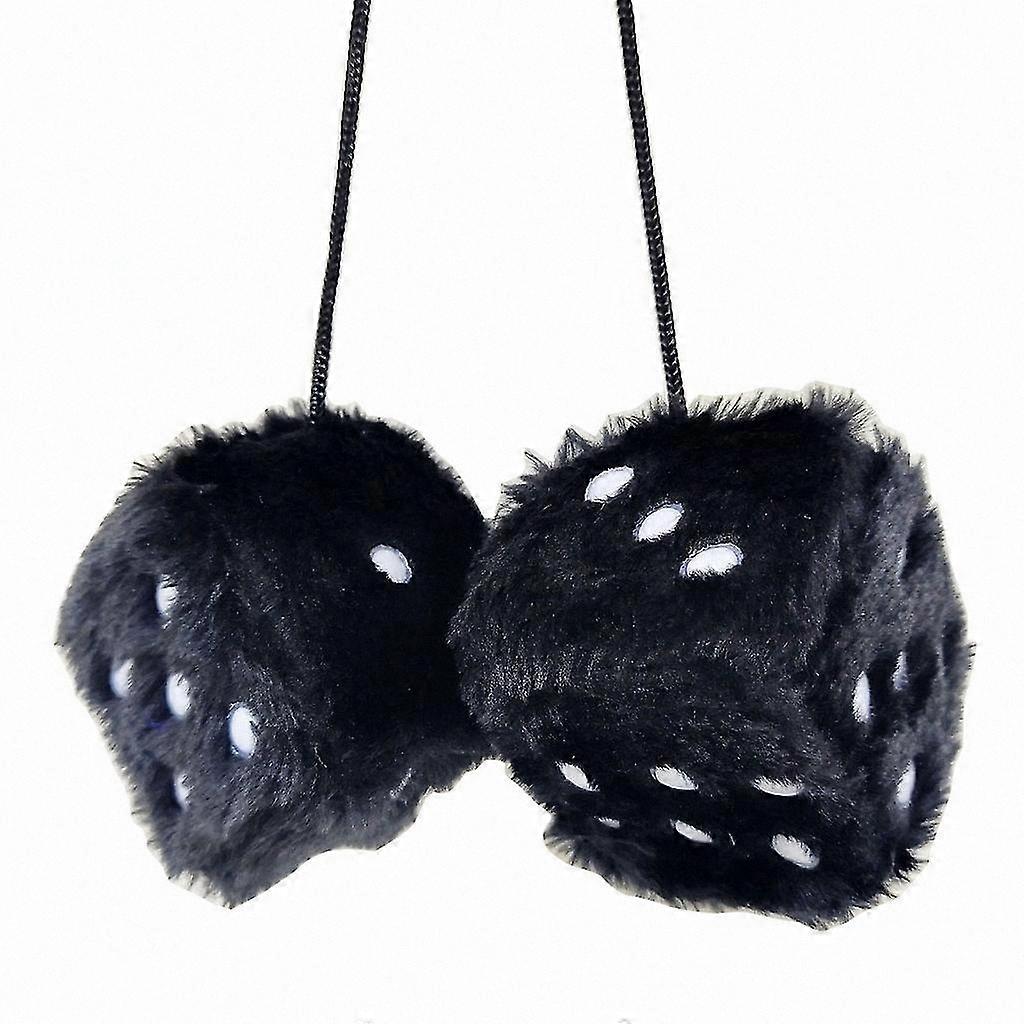Soft Square Dice Pair for Car Interior Decorative Hanging Ornament