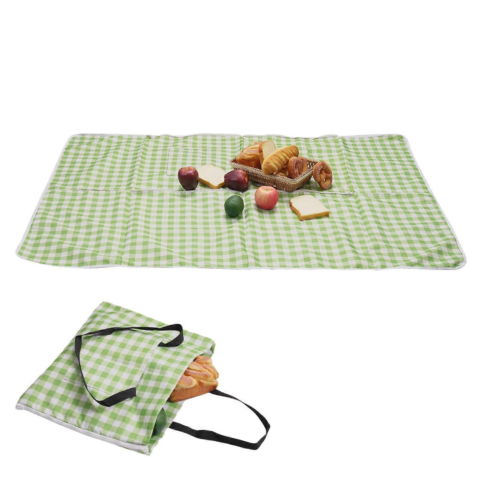 Picnic Blanket With Handle Large Beach Blanket Outdoor Travel Mat For Park Lawn Grass Beach