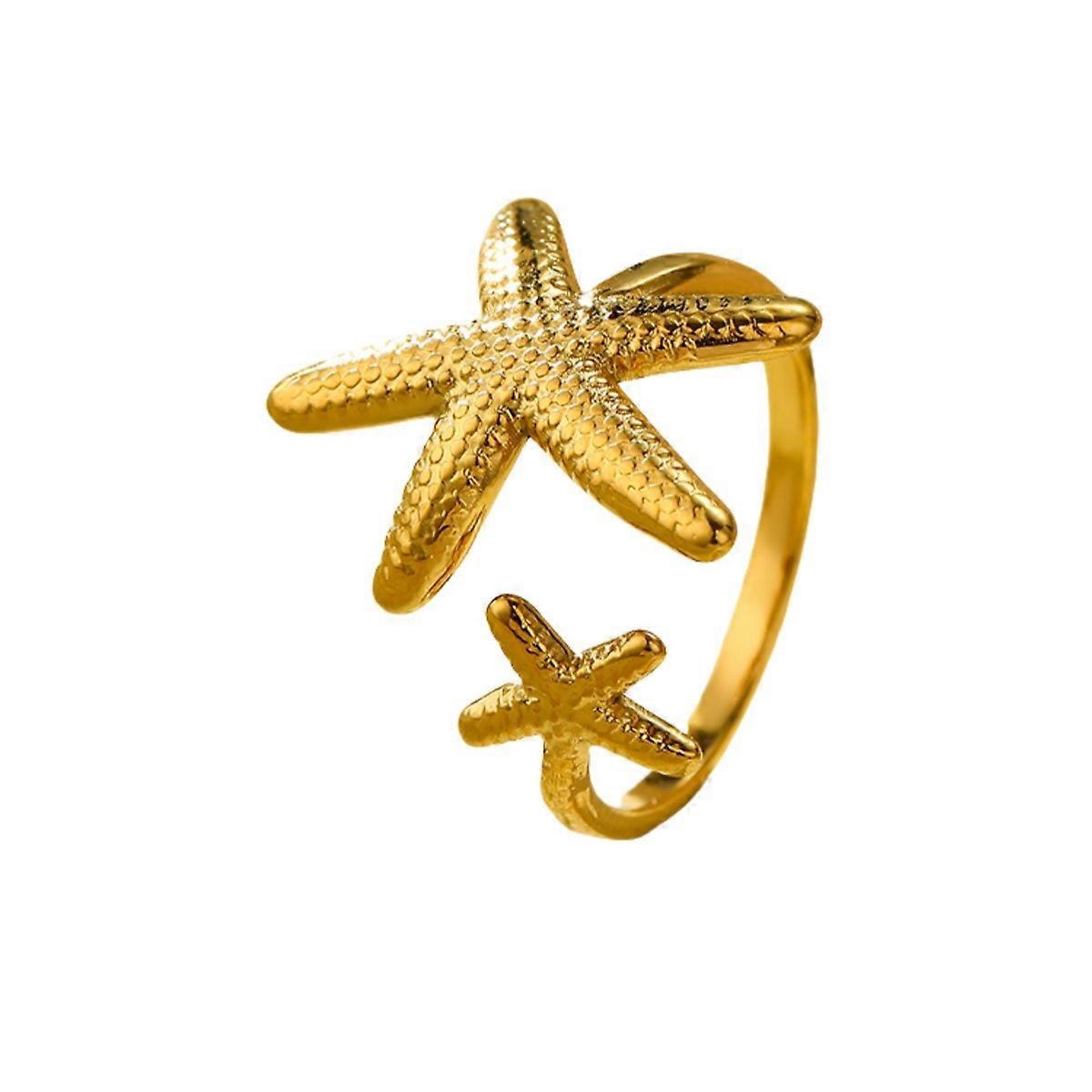 Open Ring, Beach Vacation Ocean Element Fashionable Versatile Fade-Resistant Elegant Ring