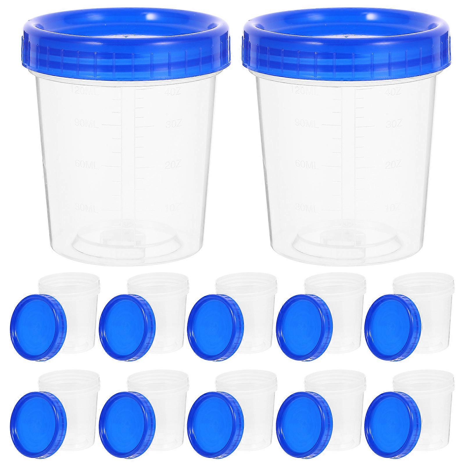 Specimen Cup Plastic Measuring Cup for Storage Use 12Pcs Set