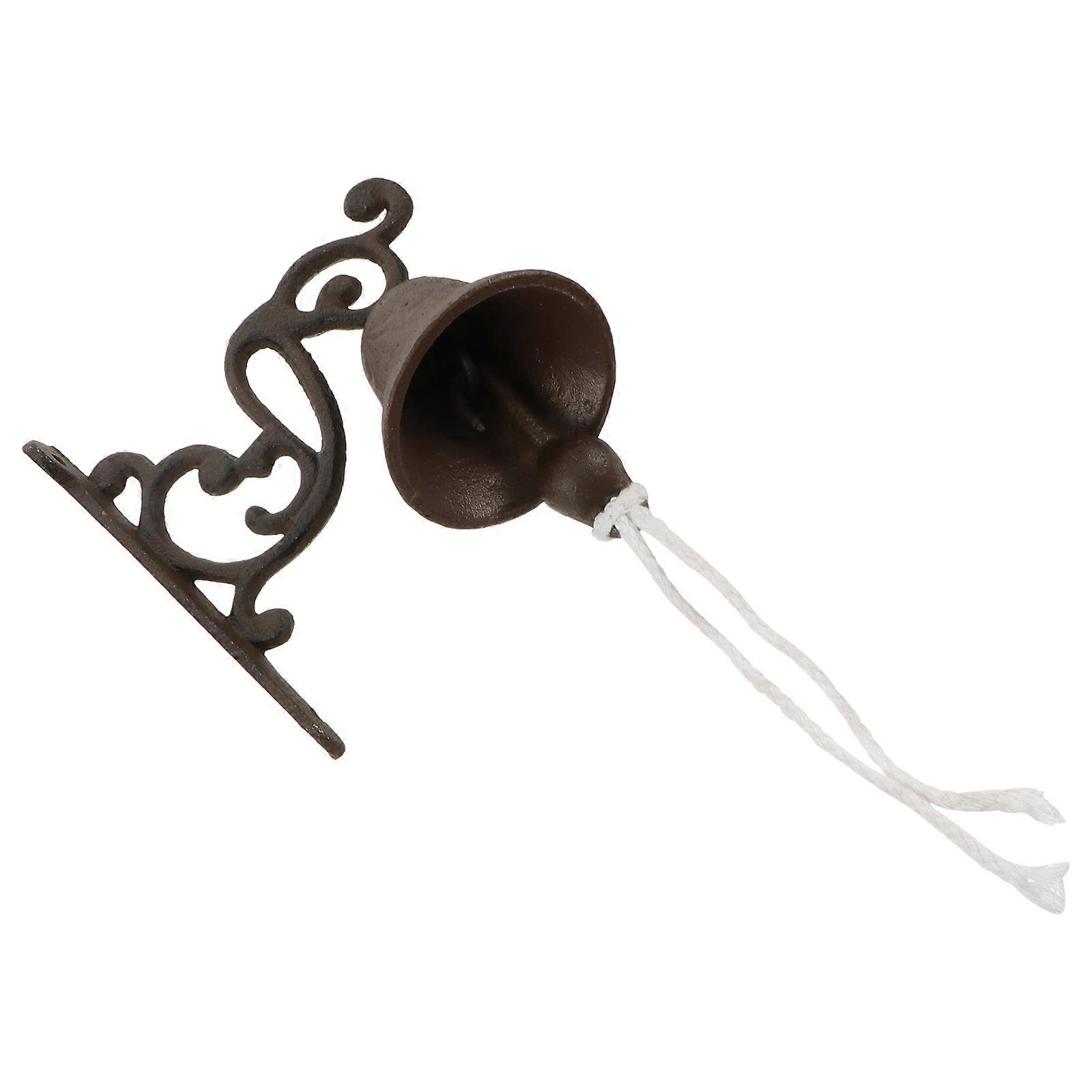 Cast Iron Doorbell for Home Decoration with 3Pcs Manually Shaking Bells