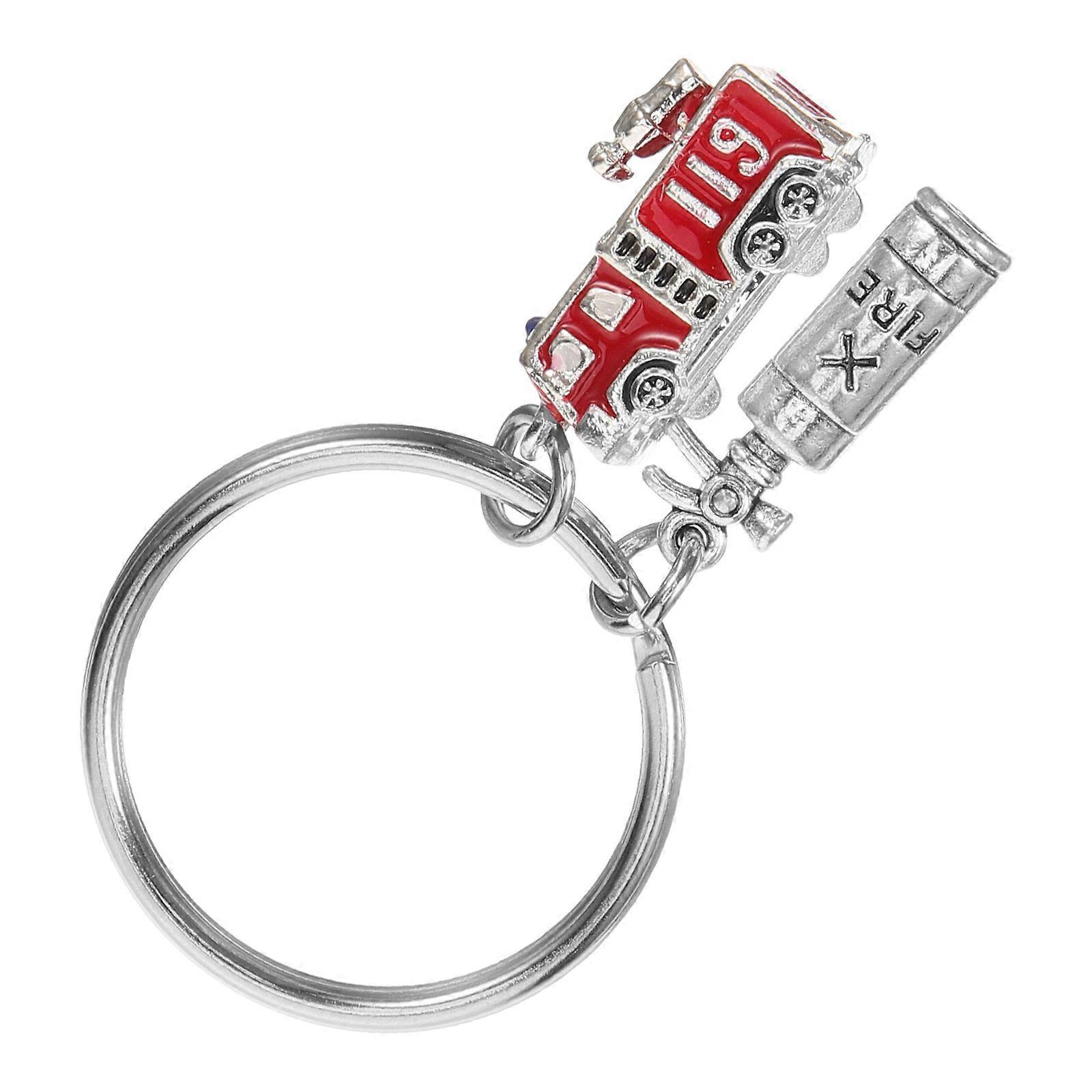 Firefighter Pendant Keychain Accessory for Hanging 3Pcs Pack