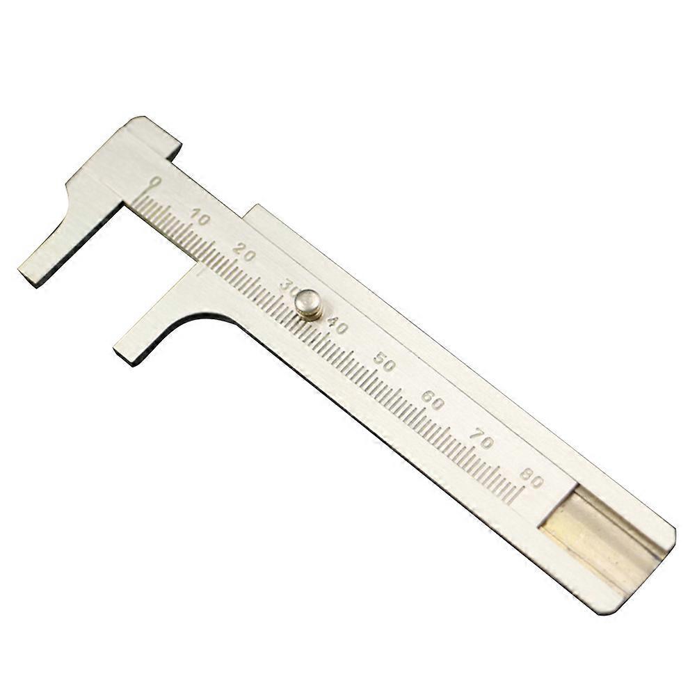 Vernier Gauge Mini Brass Caliper Tool for Measurement 2Pcs Golden