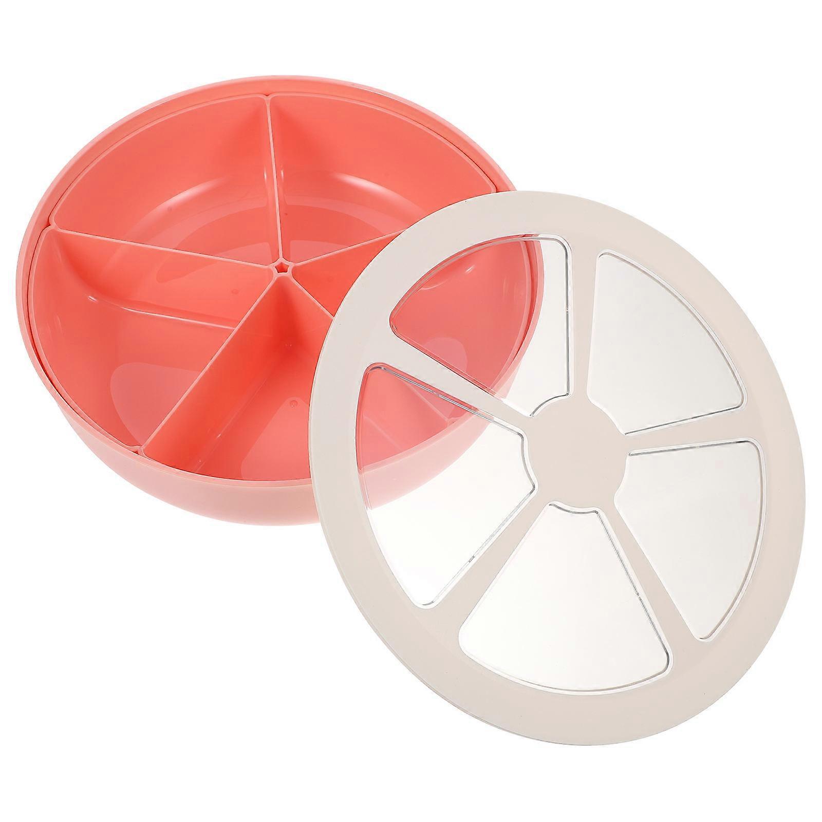 Compartment Food Tray Snack Serving Dish for Storage 2Pcs