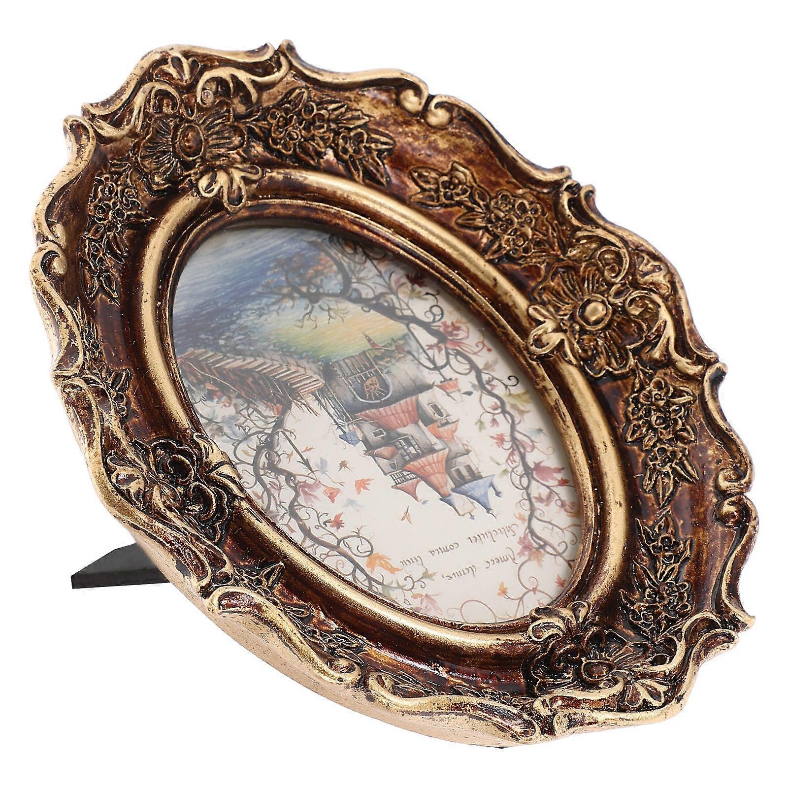 Decorative Picture Frame Vintage Photo Frame for Home Use 5Pcs Resin