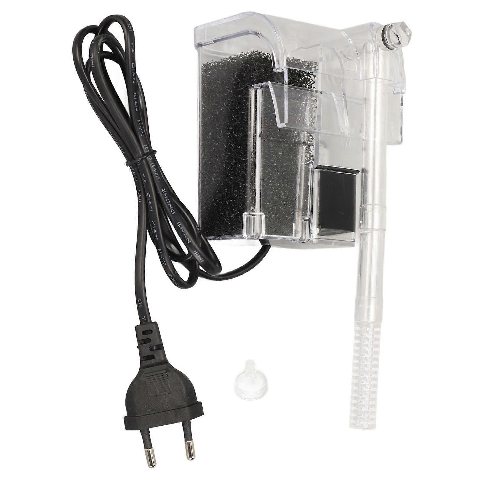 Aquarium Hang On Filter Professional Quiet Waterfall External Small Fish Tank Hanging Filter for Turtle Tank Fish Tank EU Plug 220240V
