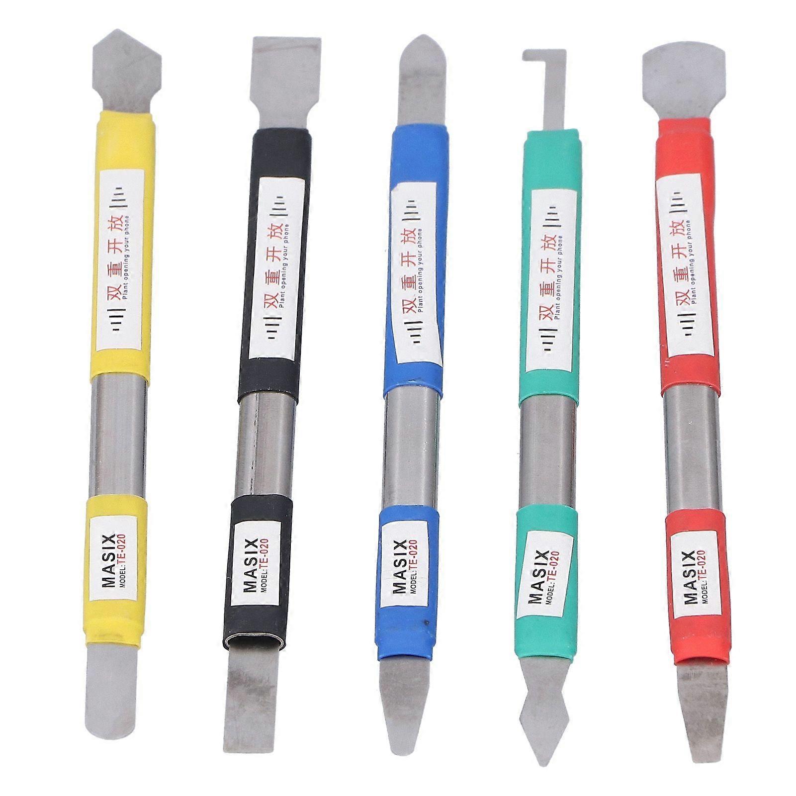 TE020 5 In 1 MultiFunction Pry Bar Glue Scraping Stainless Steel Scraper Repair Tool