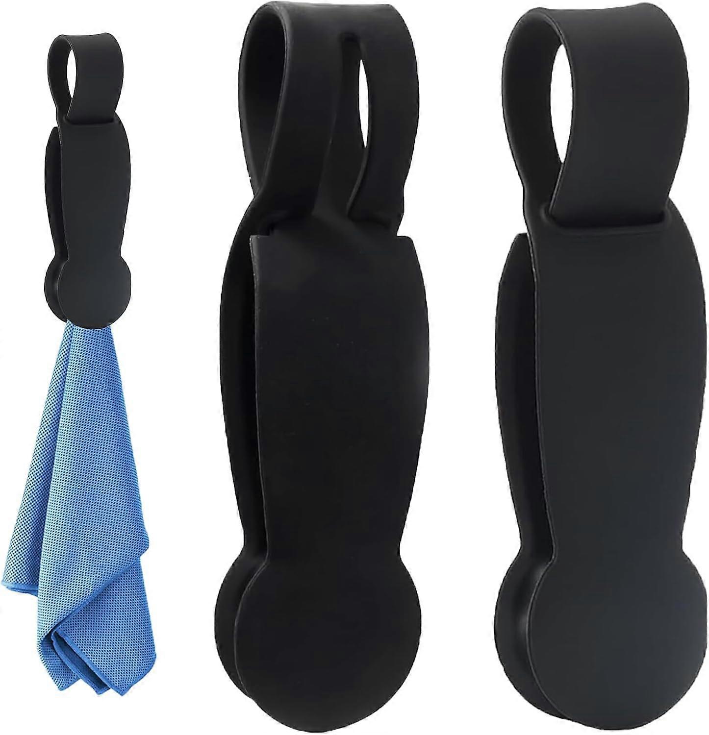 2 Pieces Silicone Kitchen Towel Hook, Powerful Magnetic Dishcloth Hook