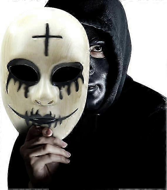 パージアナーキー 邪悪なスマイリーマスク ホラーキラー ゴッドマスク ハロウィンムービーコスチューム コスプレマスク