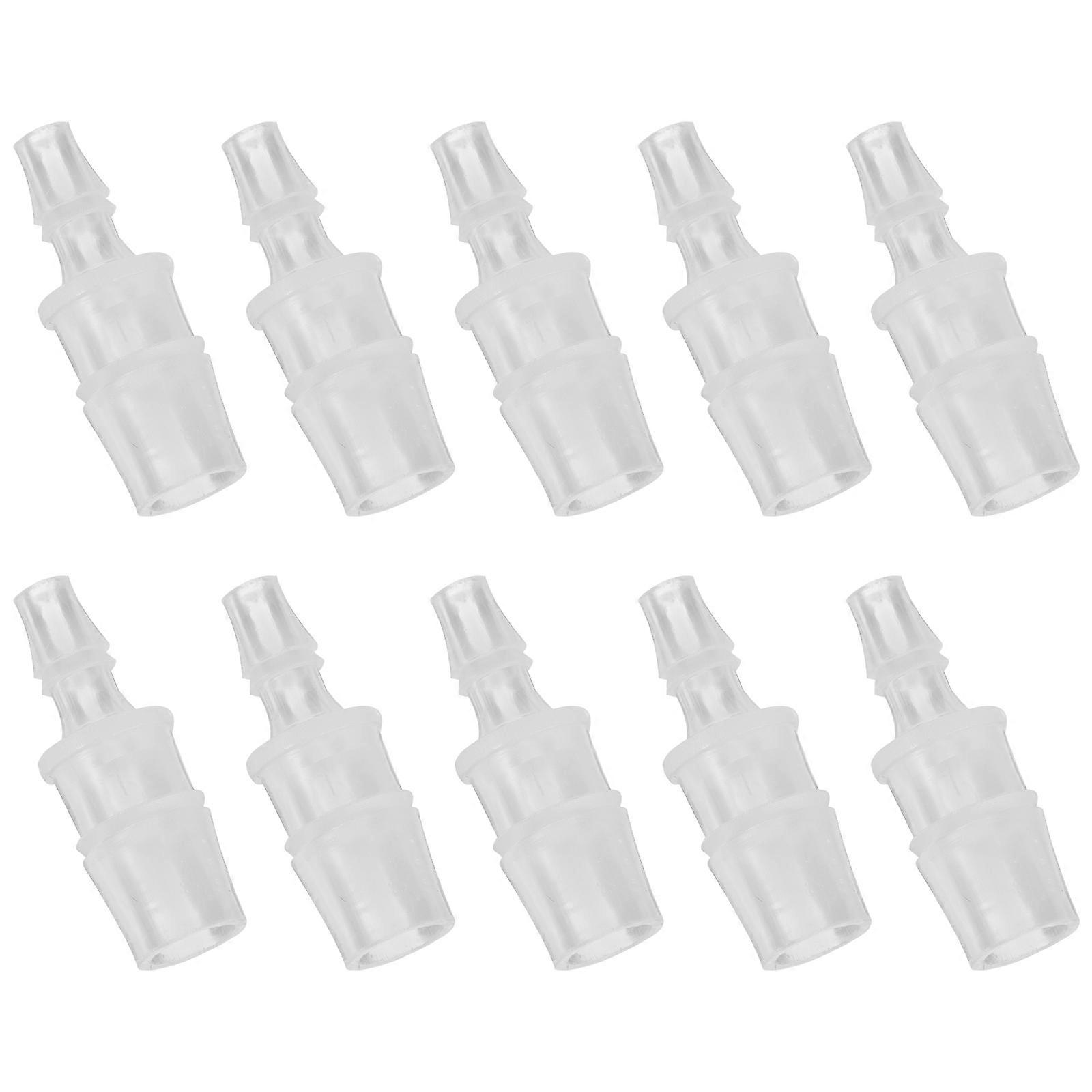 Plastic Hose Barb Fitting Hose Connectors for Connection 20Pcs Transparent