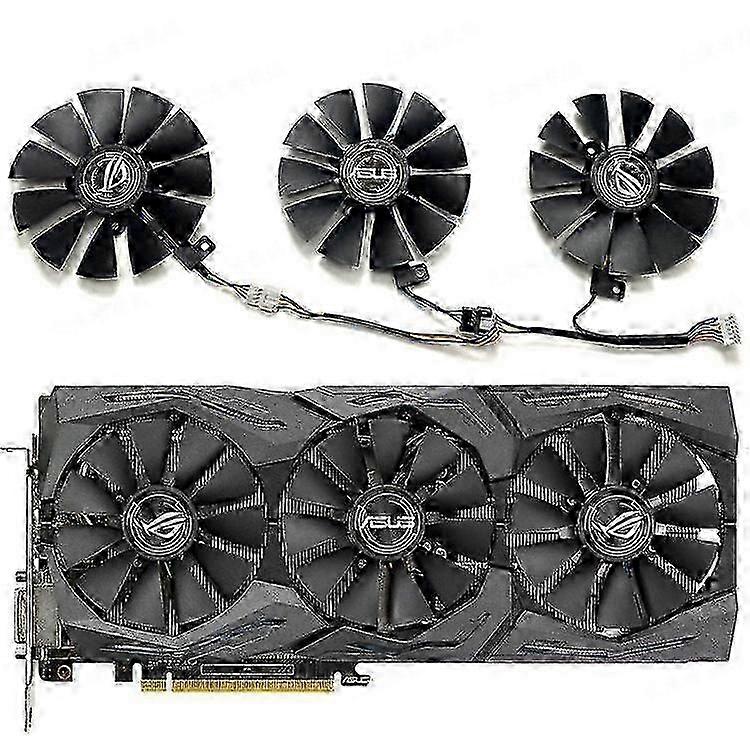 ROG STRIX GTX1060 1070 1080TI Cooling Fan with 1PC 4Pin 1PC 5Pin and 1PC 6Pin Connectors for ASUS