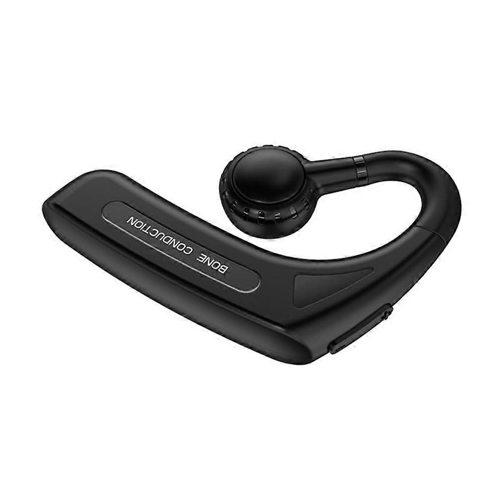 Black Bone Conduction Ear Clip Headphones Noise Reduction Handsfree Capability