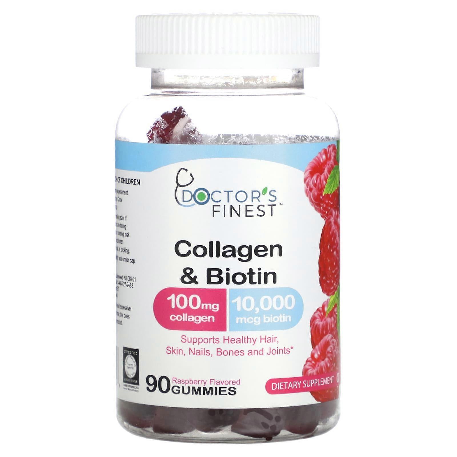 Collagen & Biotin, Raspberry , 90 Gummies