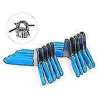 10 Pcs Padlock Shim Mediator Lock Set Pick Pick Opener Practical Accessories Locksmith Tools Home (blue)