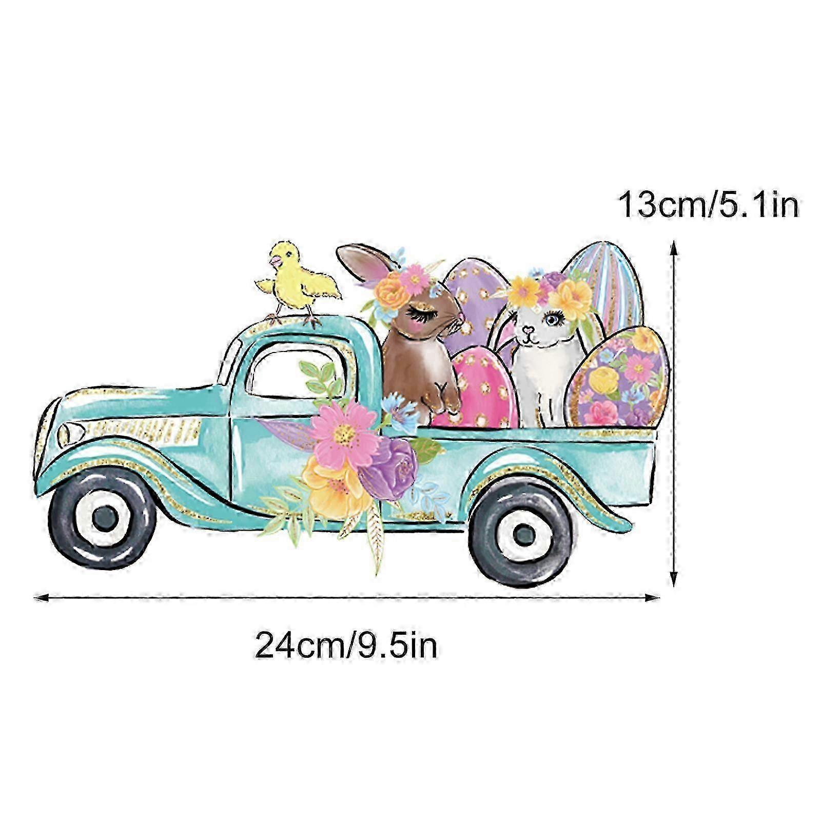 25-26 Easter Eggs & Bunny Vinyl Heat Transfer Decals - Multisize Sticker Pack