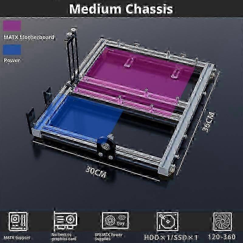 For Eatx Water-Cooled Atx Cooling Chassis