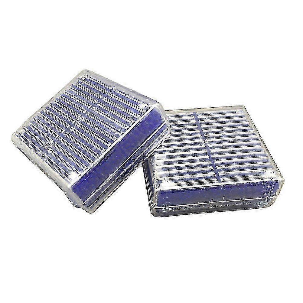 2Pcs Reusable Silica Gel Desiccant Dehumidifier Moisture Absorb Beads Box (Blue)