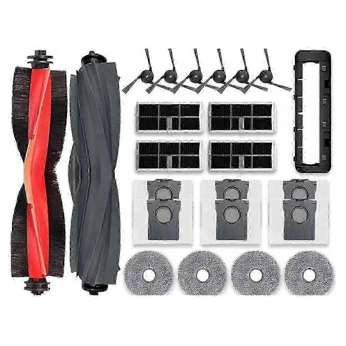 Accessories for X40 Ultra Bot X40/X40 Pro Robot Vacuum Replacement Main Brush Filter Mop Pads Dust